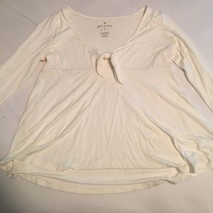 American Eagle Soft&Sexy tie front tee
